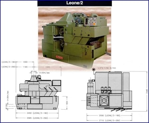 Многопильный двувальный станок LEONE-2 A.COSTA Righi  